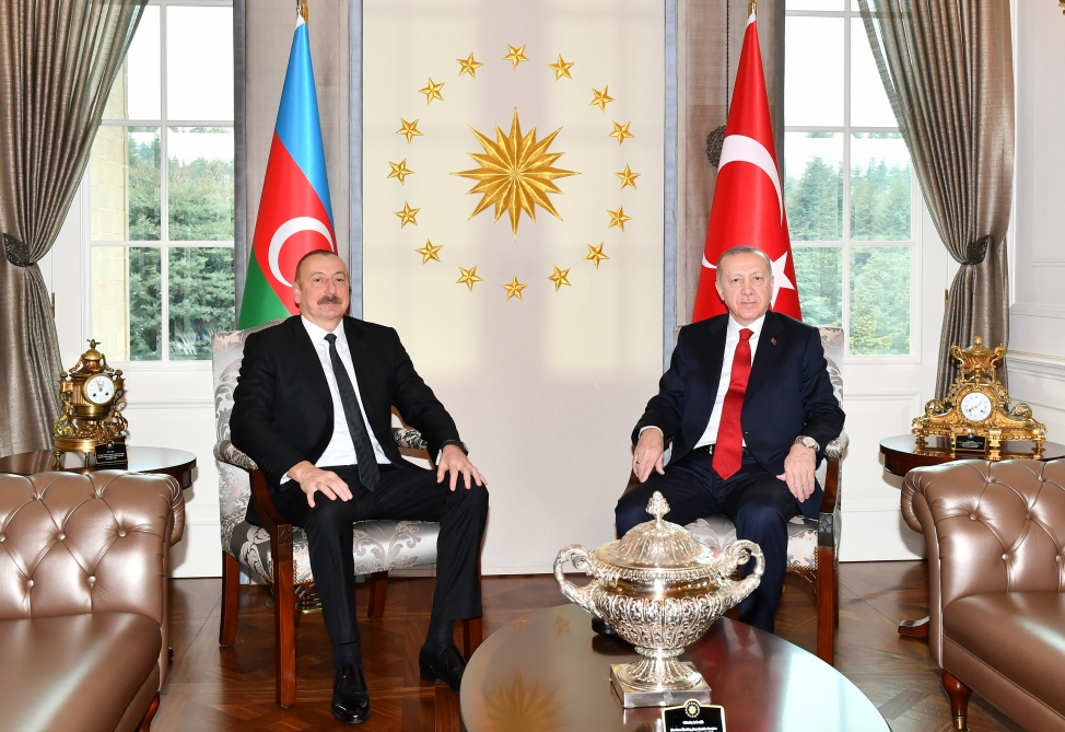 İlham Əliyev və Ərdoğan arasında görüş başa çatdı - YENİLƏNİB