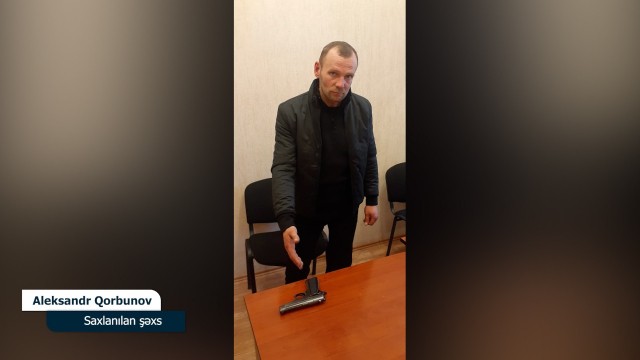 Bakıda tapança satmaq istəyən şəxs həbs edildi - VİDEO