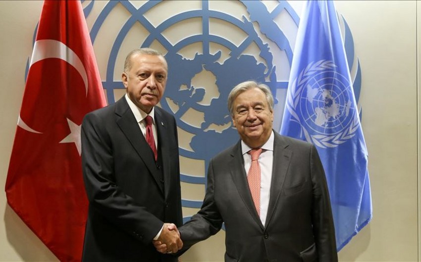 Ərdoğan BMT Baş katibi ilə danışıqlar APARDI