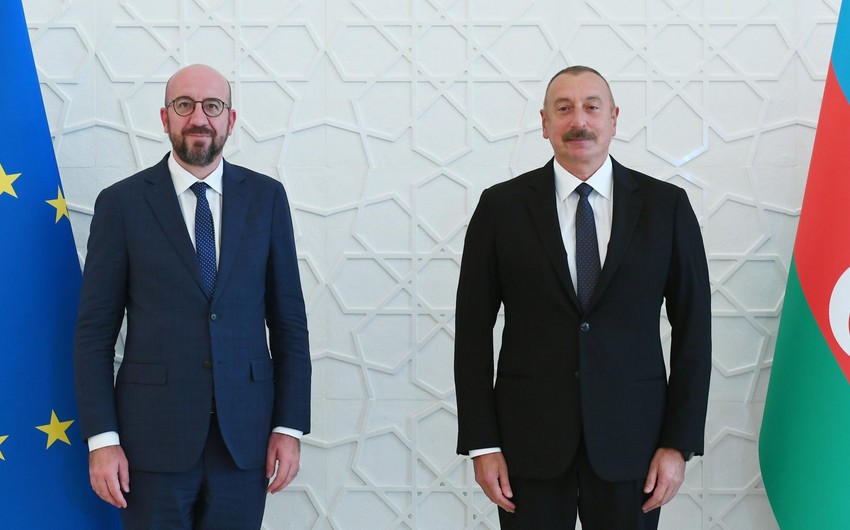 İlham Əliyev Şarl Mişellə Ukraynanı müzakirə etdi