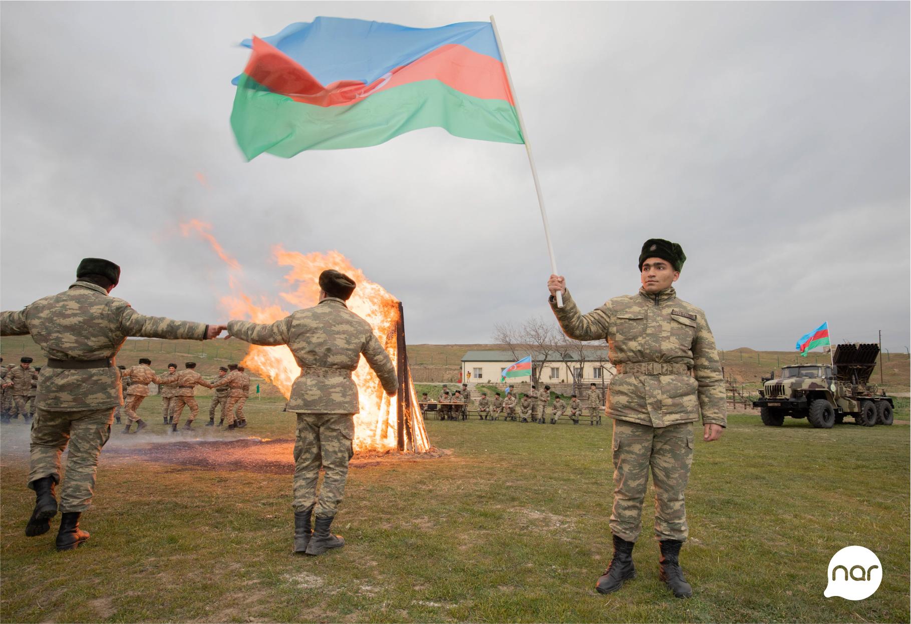 “Nar” Novruz bayramını əsgərlərlə qeyd edib - FOTO