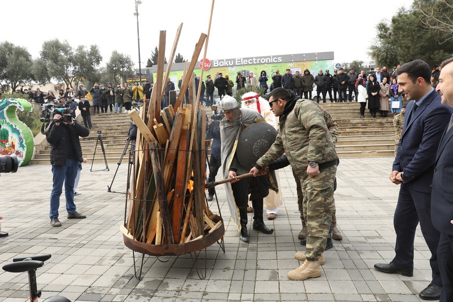 Abşeronda şəhid ailələri və qaziləri üçün Novruz şənliyi keçirilib - FOTOLAR