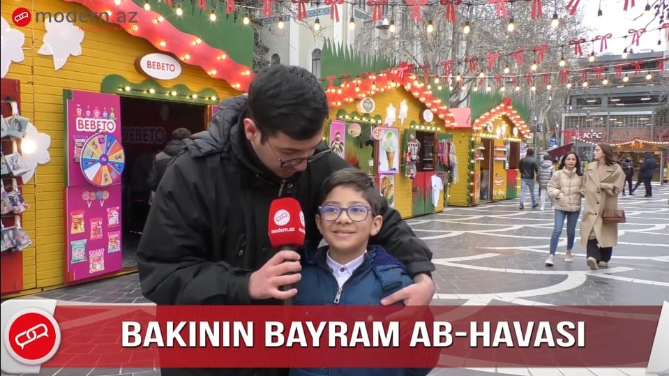 Bakının bayram ab-havası - VİDEOREPORTAJ