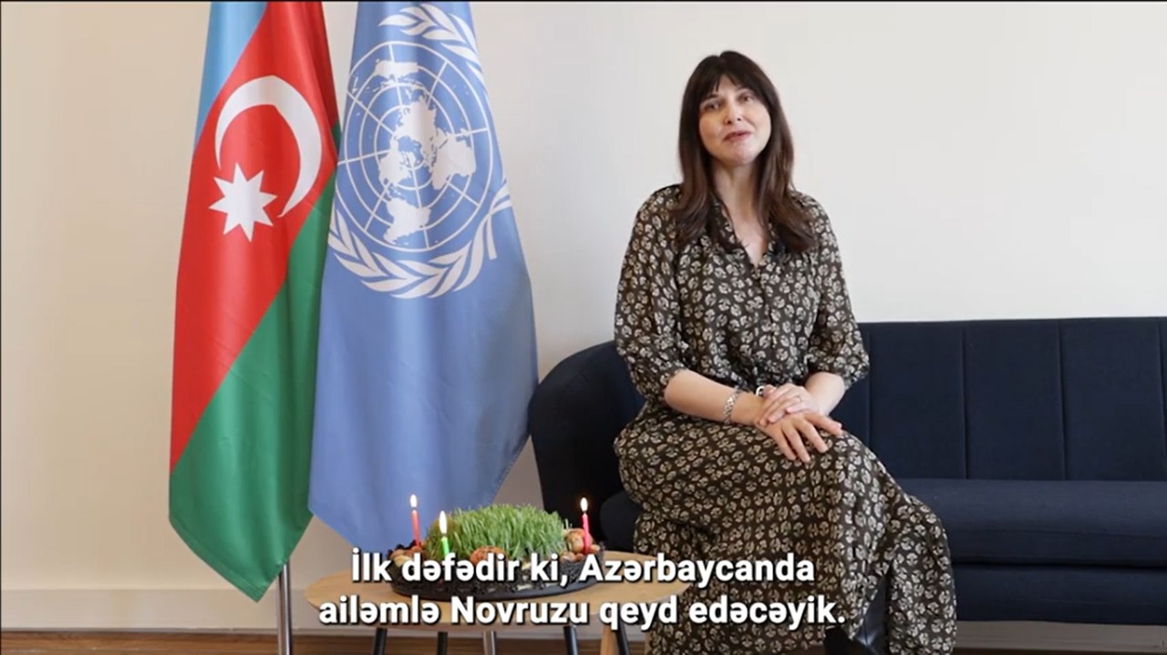BMT rəsmisindən Novruz təbriki - VİDEO