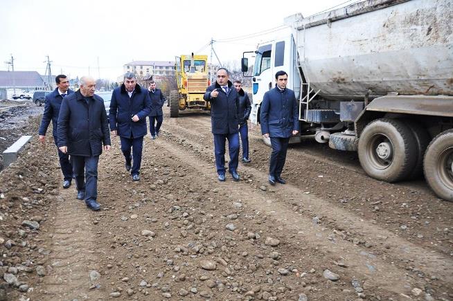 Goranboyda yol tikintisi davam etdirilir
