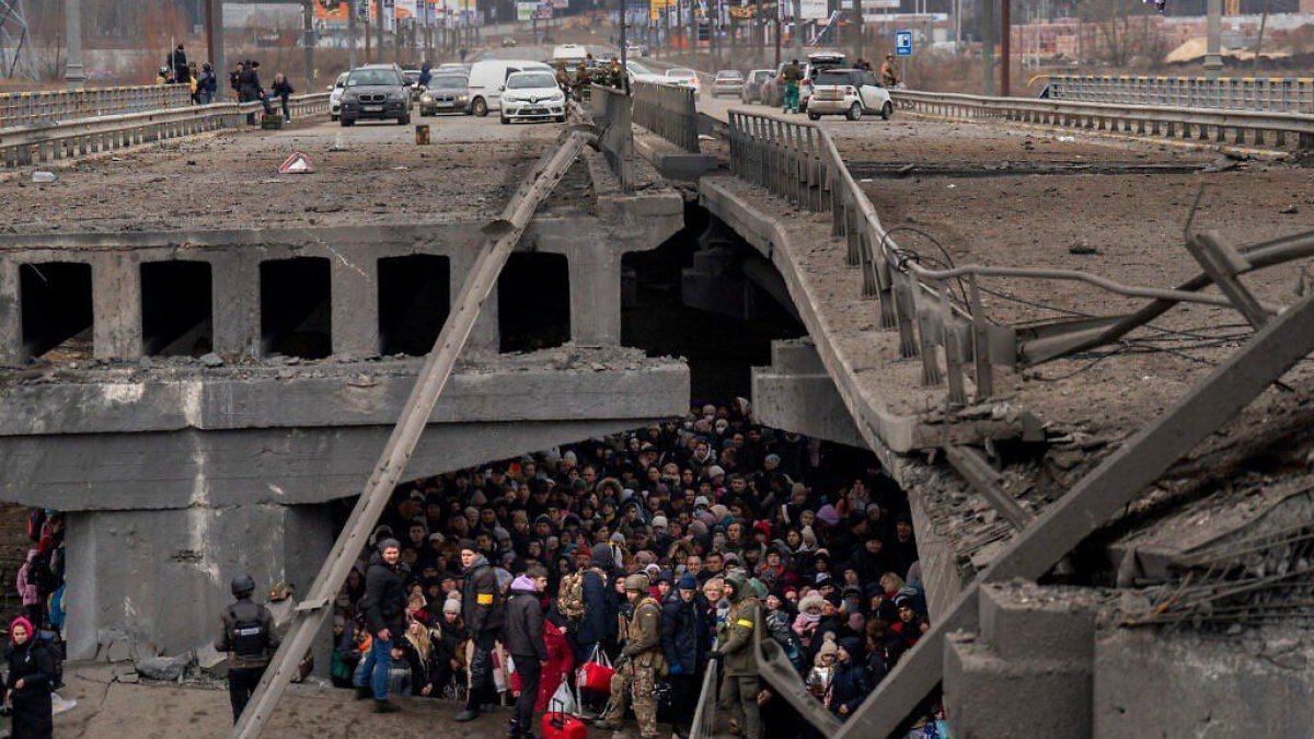 Ukrayna polisi Kiyev ətrafında işini bərpa edir