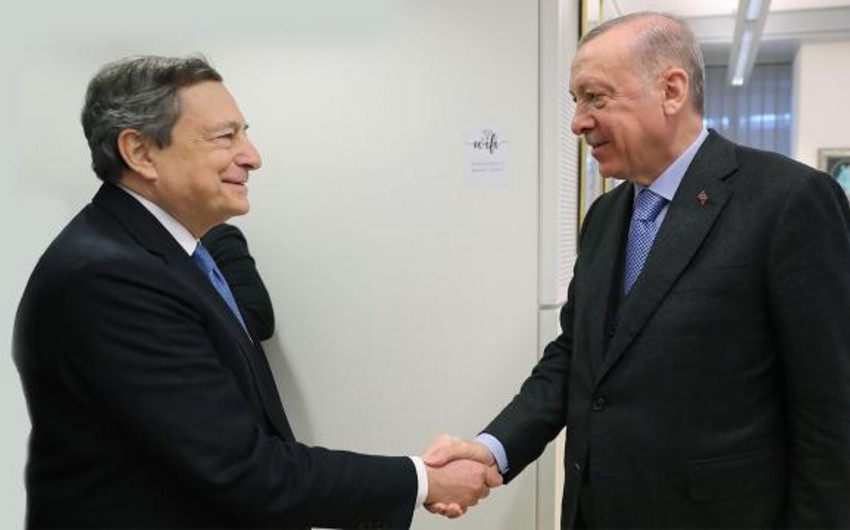 Ərdoğanla İtaliyanın Baş naziri görüşüb