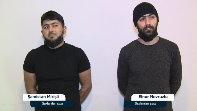 Polisə müqavimət göstərən sürücü və sərnişin tutuldu - VİDEO
