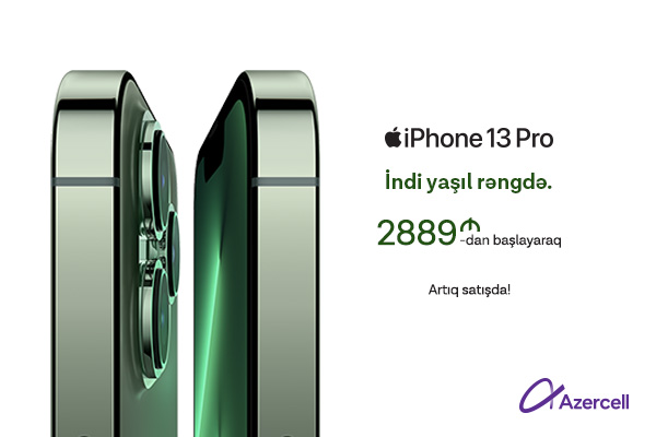 Azercell-dən yeni iPhone 13 alana 50GB hədiyyə!
