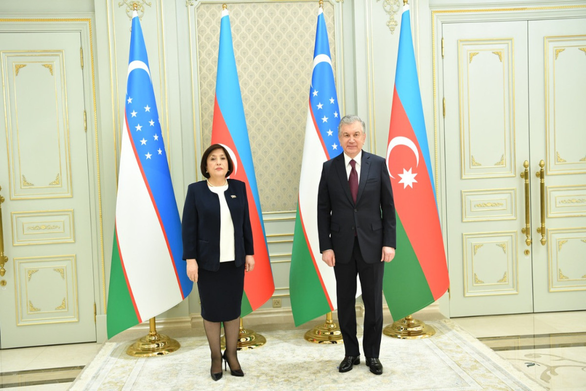 Sahibə Qafarova Şavkat Mirziyoyevlə görüşüb