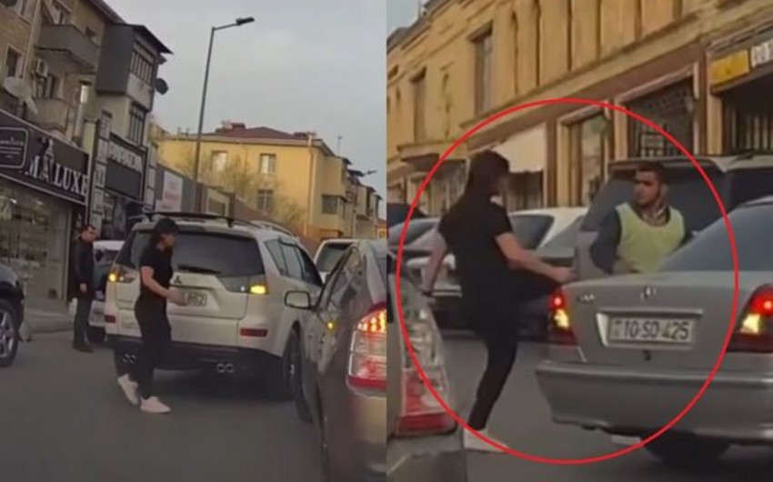 “Parkovşik”i döyən qadın sürücü SAXLANILDI