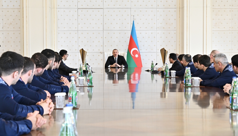 İlham Əliyev idmançıları qəbul etdi - YENİLƏNİB