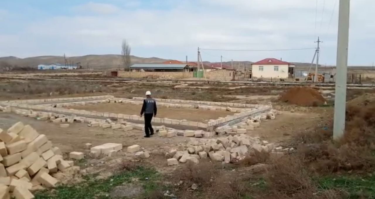Salyanda qanunsuz tikintinin qarşısı alındı - FOTO