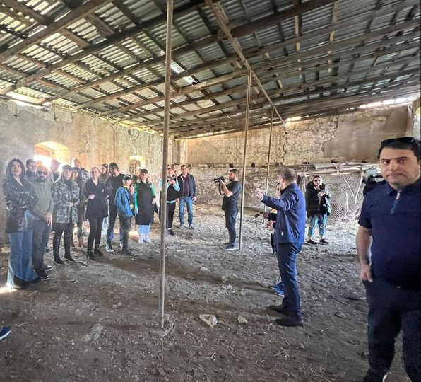 Gürcüstanın mədəniyyət xadimləri Füzulidə - FOTO 