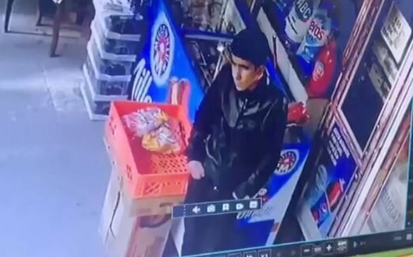 Mağazadan oğurluq edən şəxs ələ keçdi