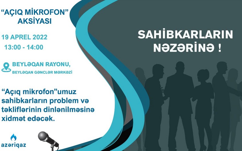 “Azəriqaz”ın rəhbər şəxsləri Beyləqanda sahibkarlarla görüşəcəklər