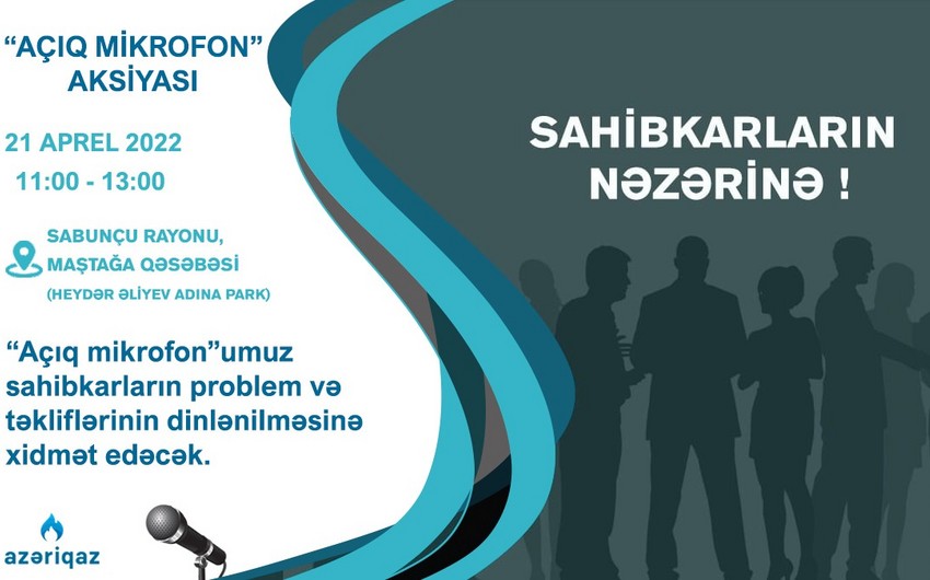 “Azəriqaz”ın rəhbərliyi Sabunçuda sahibkarlarla görüşəcək