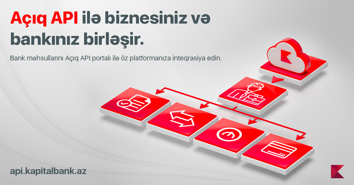 Kapital Bank yeni API portalını təqdim etdi