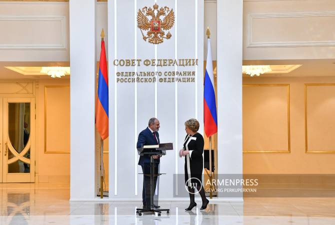 Paşinyan Matviyenko ilə də görüşdü