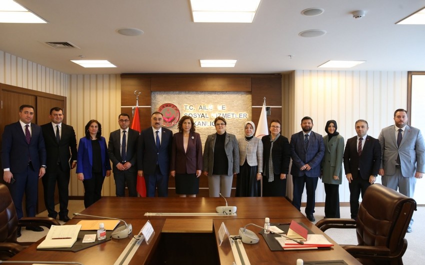 Bahar Muradova türkiyəli nazirlə görüşüb