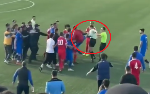 Azərbaycan çempionatında hakim döyüldü