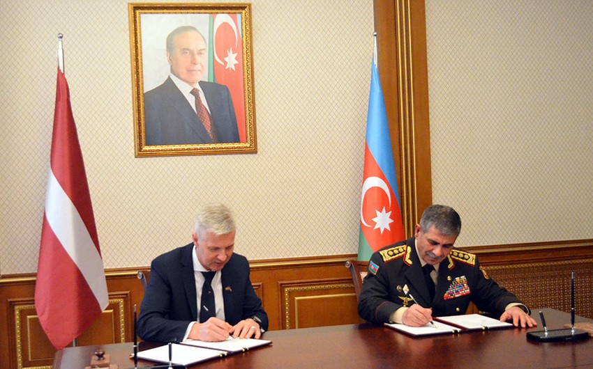 Azərbaycan Latviya ilə müdafiə sahəsində saziş İMZALADI
