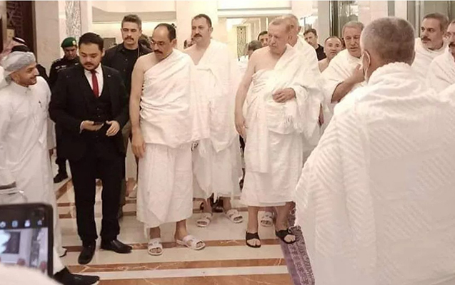 Ərdoğan Kəbəni ziyarət etdi - FOTO