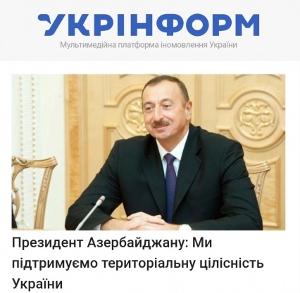 Ukrayna mətbuatı İlham Əliyevin çıxışından YAZDI