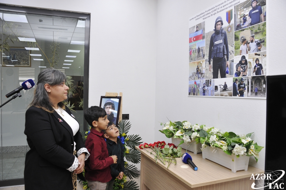 Şəhid jurnalistin doğum günü qeyd olundu - FOTO