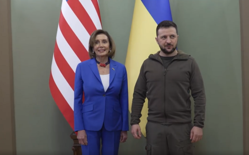 Nensi Pelosi Kiyevdə - Zelenski ilə görüşdü