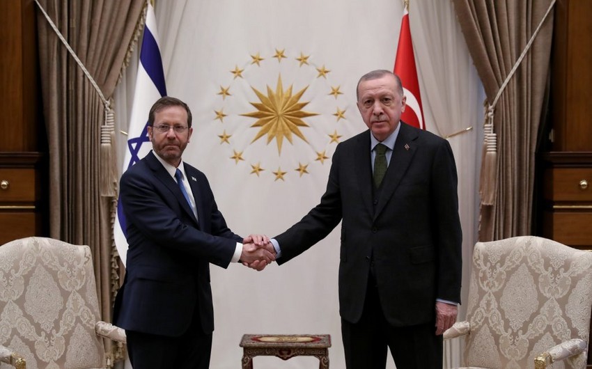 Ərdoğan israilli həmkarı ilə danışıqlar apardı