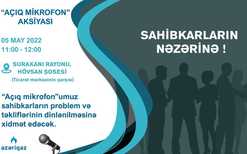 “Azəriqaz” rəhbərliyi sahibkarlarla görüşəcək