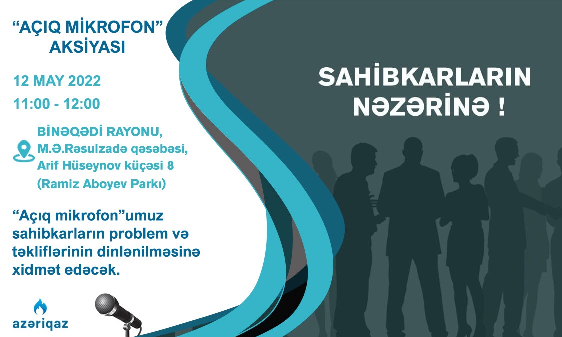 “Açıq mikrofon” bu dəfə Binəqədidə olacaq