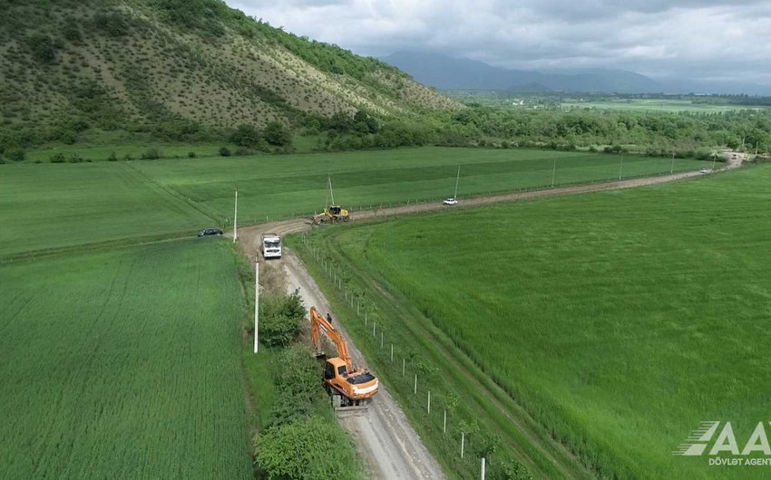 Bunud-Həzrə yolu yenidən qurulur - VİDEO