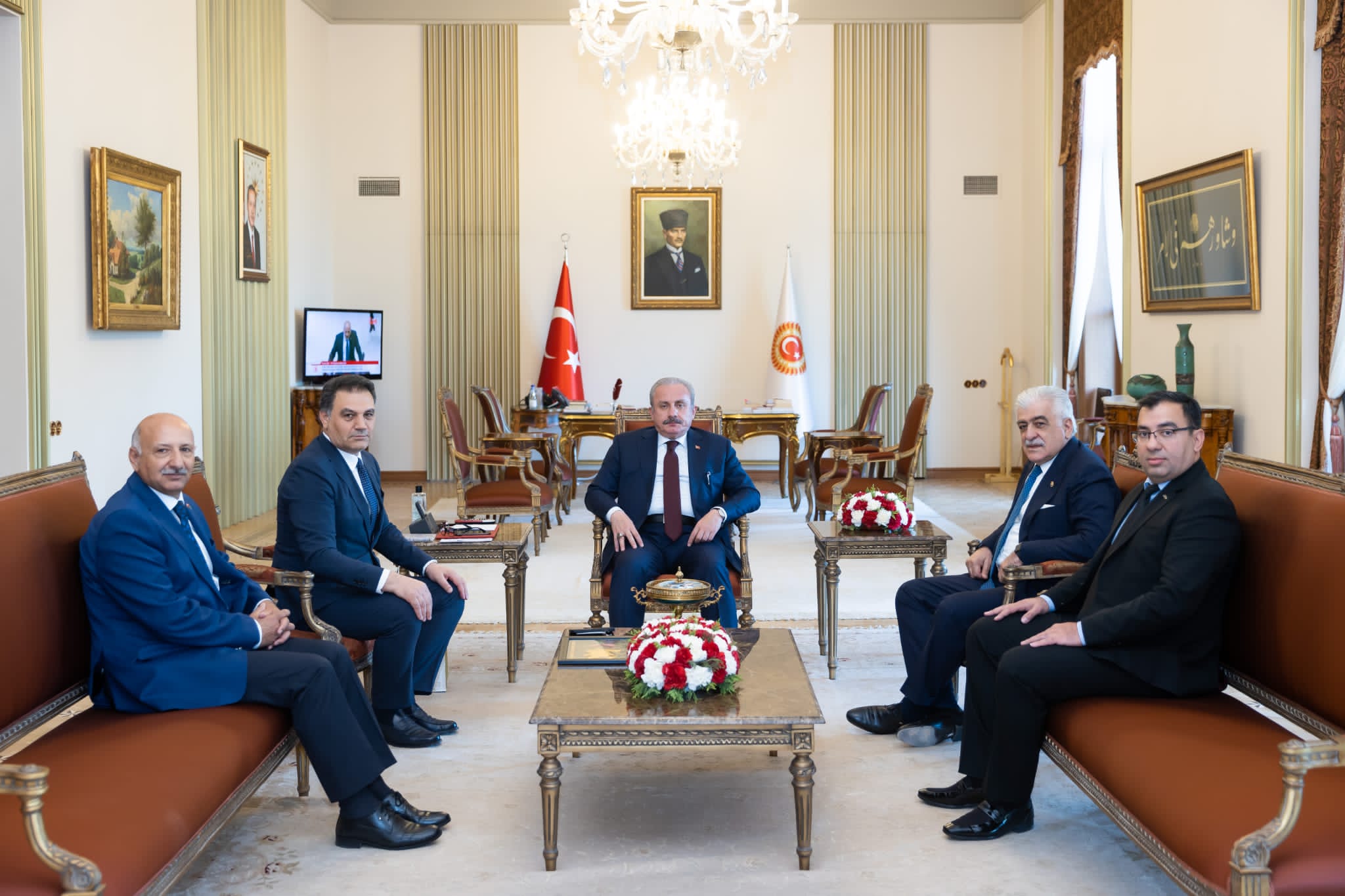 Azərbaycan icmasının üzvləri Mustafa Şentopla görüşüb