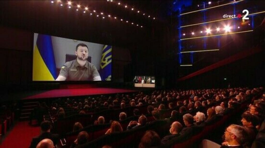 Zelenski Kann Festivalında çıxış etdi