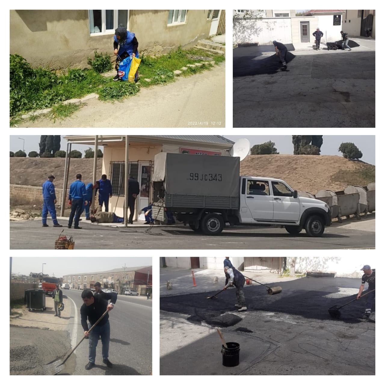 Binəqədidə təmir və bərpa işləri aparılır - FOTO