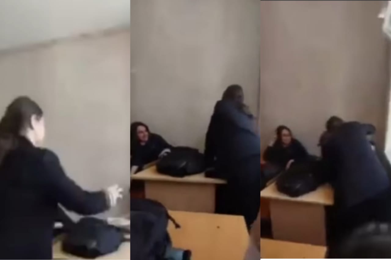 Daha bir məktəbdə QALMAQAL - VİDEO