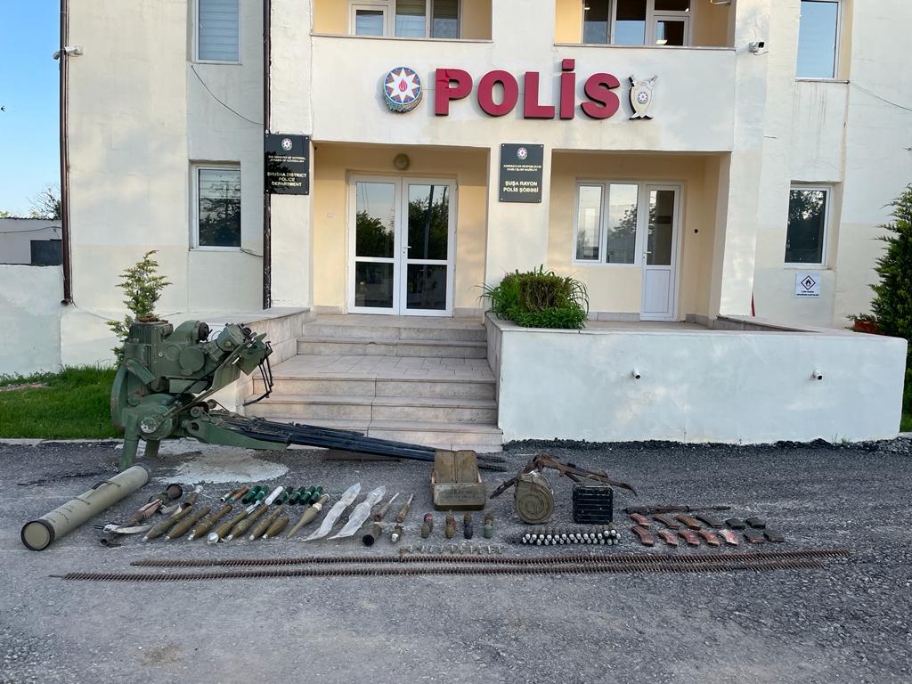 Şuşada silah-sursat tapıldı