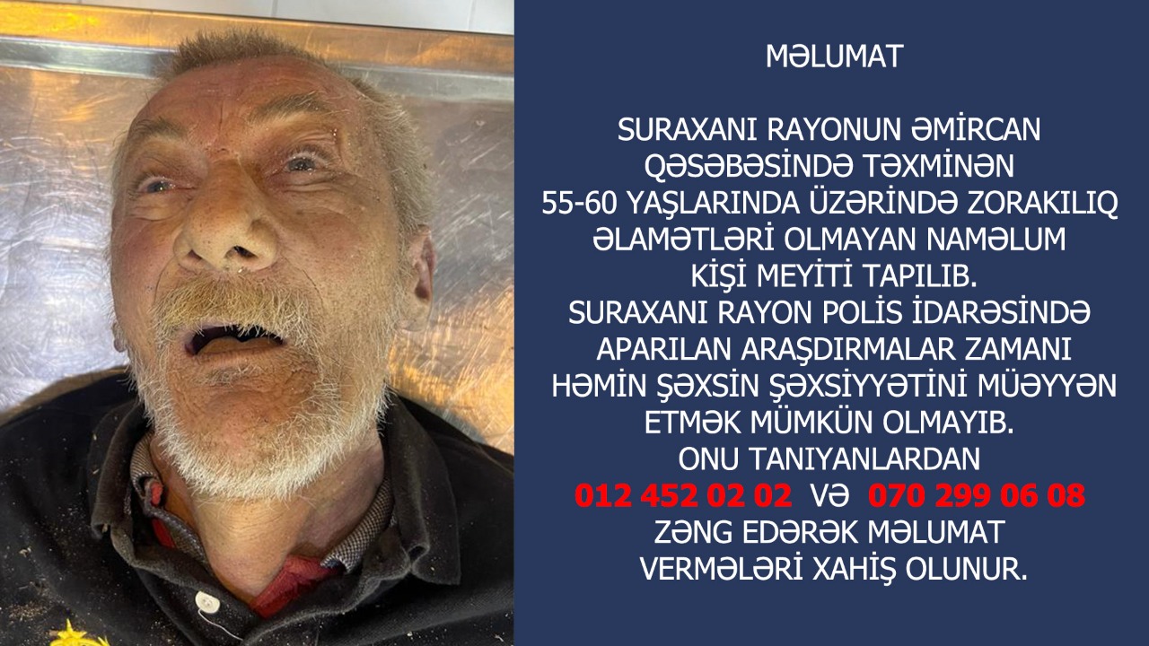 Bakıda kişi meyiti tapıldı