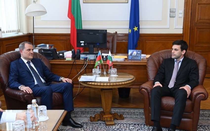 Ceyhun Bayramov Bolqarıstan spikeri ilə görüşüb