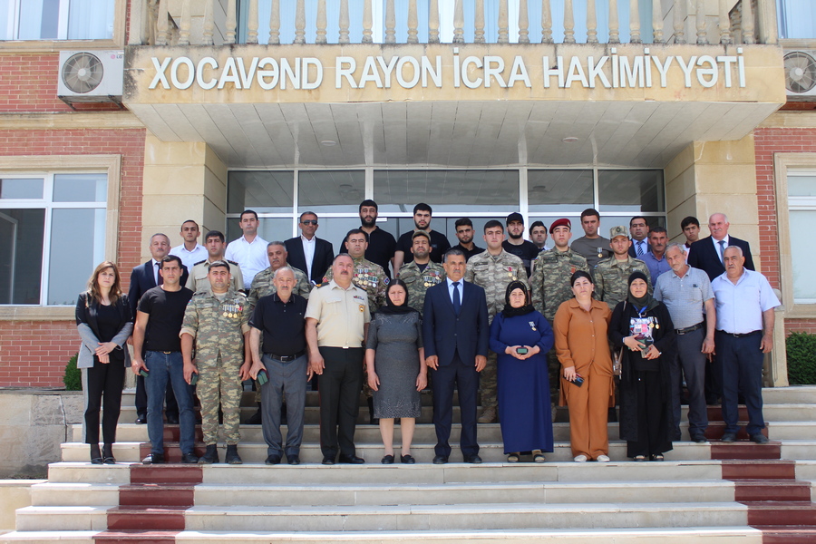 Xocavənddə qazilərə və şəhid ailələrinə medallar verilib