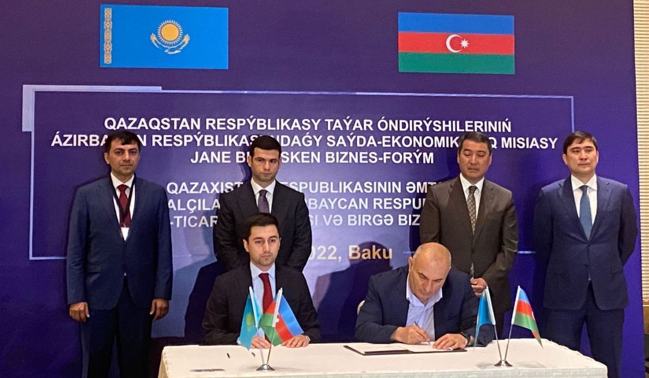 Azərbaycanla Qazaxıstan arasında sənədlər imzalandı