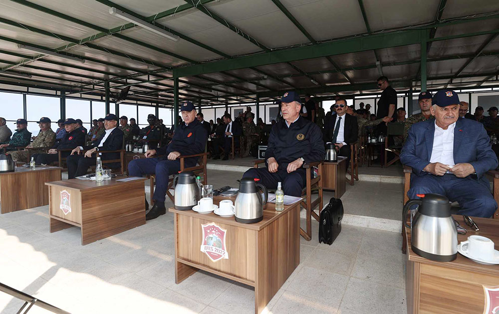 Azərbaycan generalları Ərdoğanla birgə hərbi təlimdə - FOTOLAR