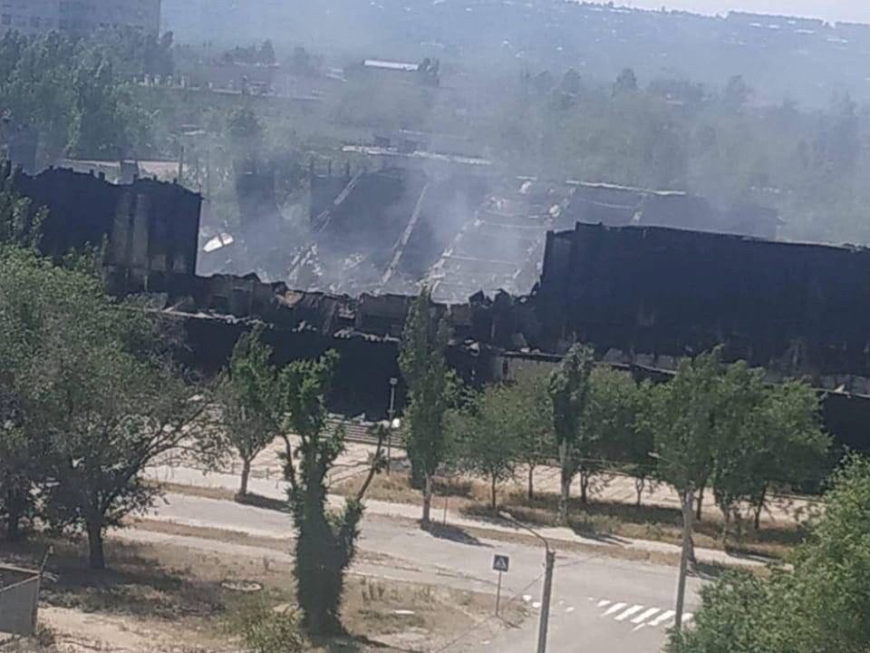 Rusiya Ukraynada kimya zavodunu vurdu