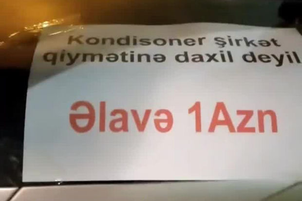 Taksi sürücüləri ilə müştərilər arasında kondisioner DAVASI