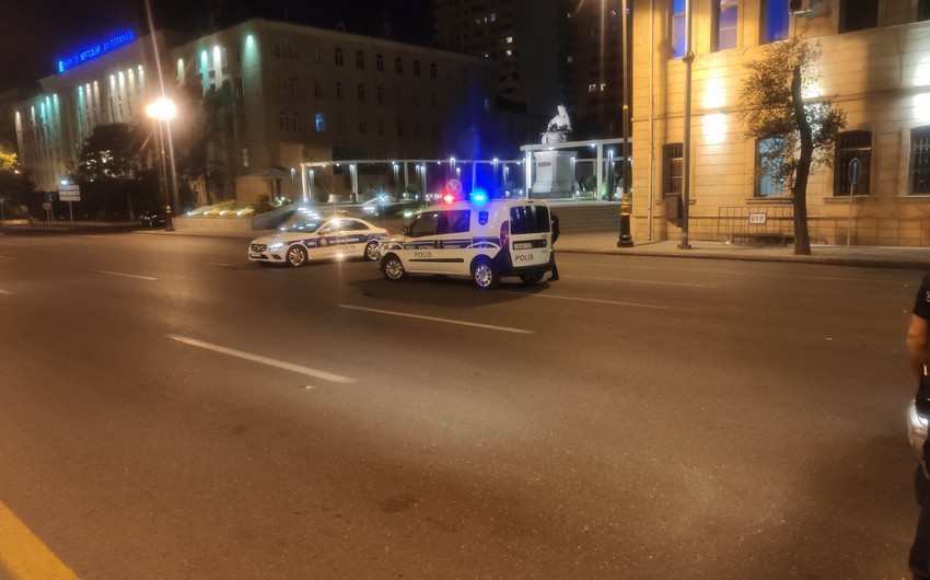 Polis maşını qəzaya uğradı - Xəsarət alan var