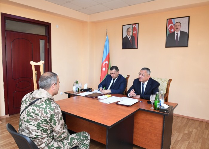 Rövşən Rzayev Bərdədə vətəndaşları qəbul etdi - FOTO