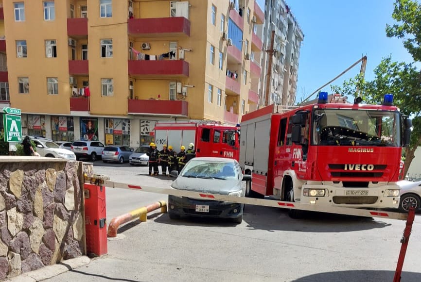Kondisioner mənzildə yanğına səbəb oldu - FOTO