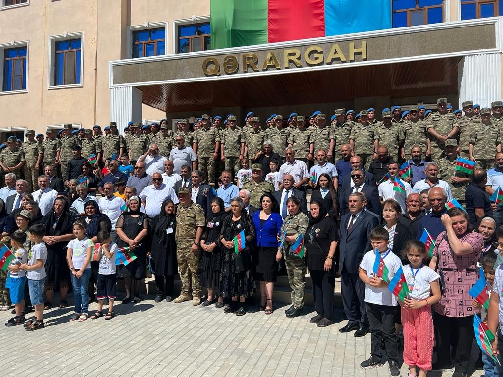 N saylı hərbi hissədə Qurtuluş Günü qeyd olunub - FOTO